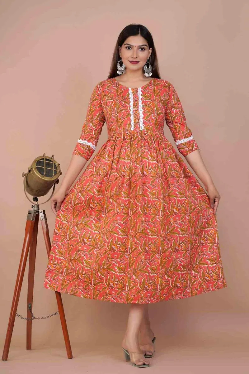 Cotton Printed Maternity Kurti for Women