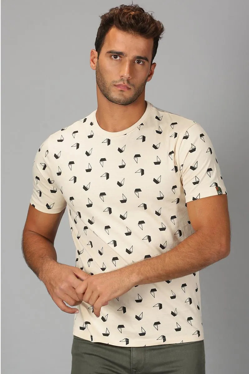 Men's Cotton Printed T-shirt