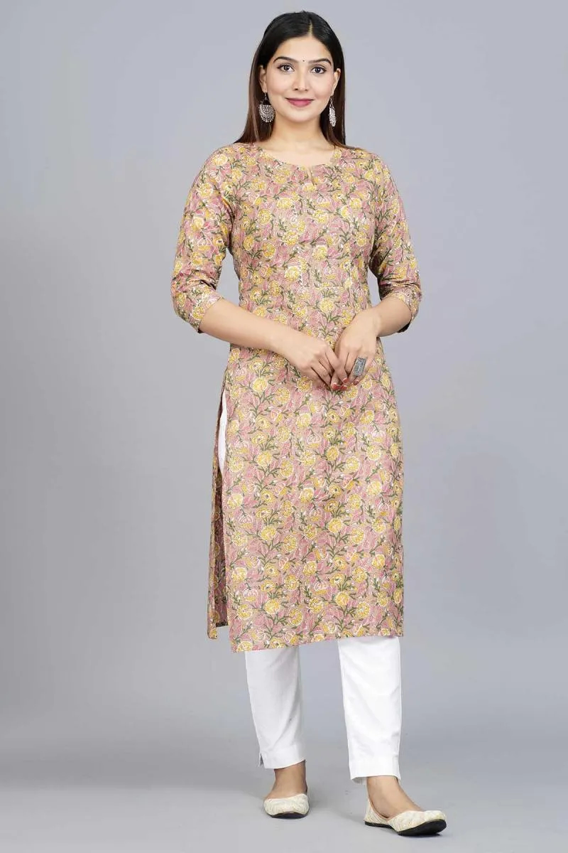 Cotton Printed Kurta for Women