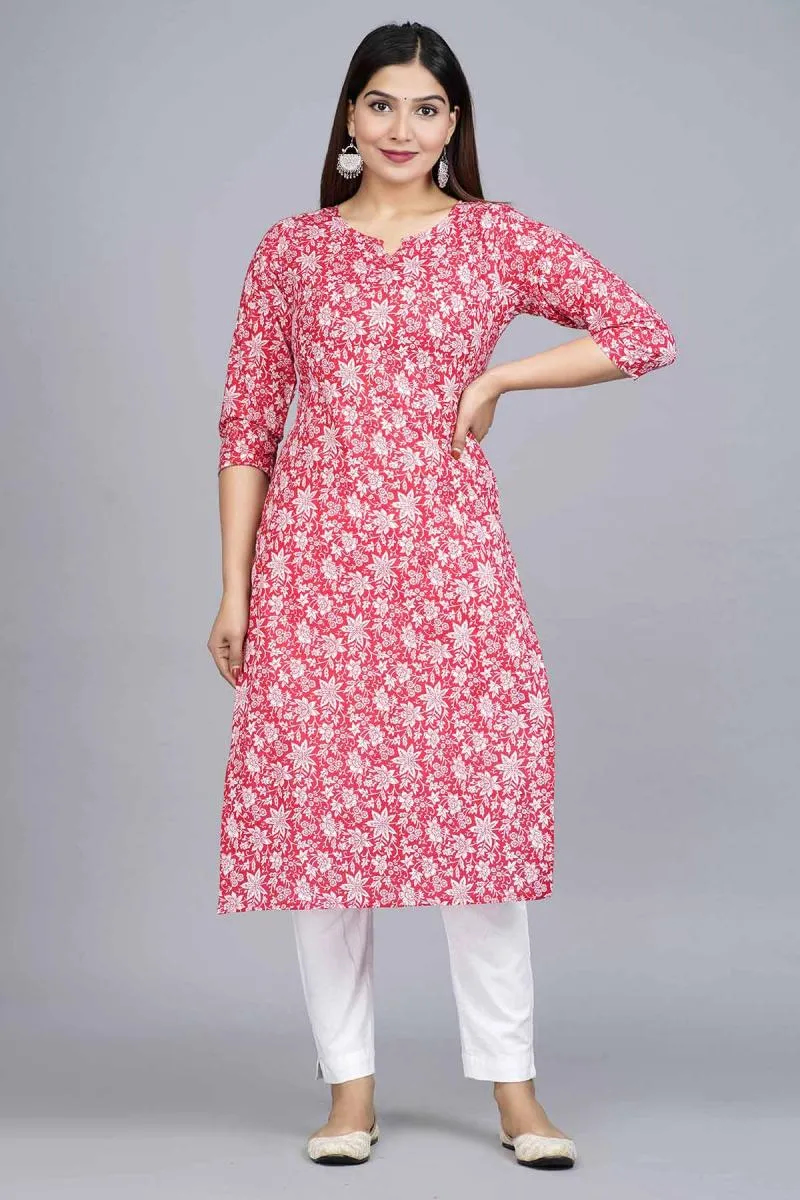 Cotton Printed Kurta for Women