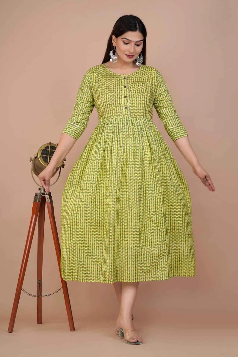 Cotton Printed Maternity Kurti for Women