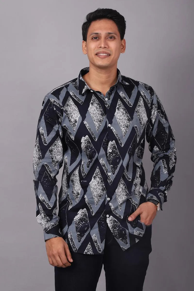 Cotton Printed Shirt for Men