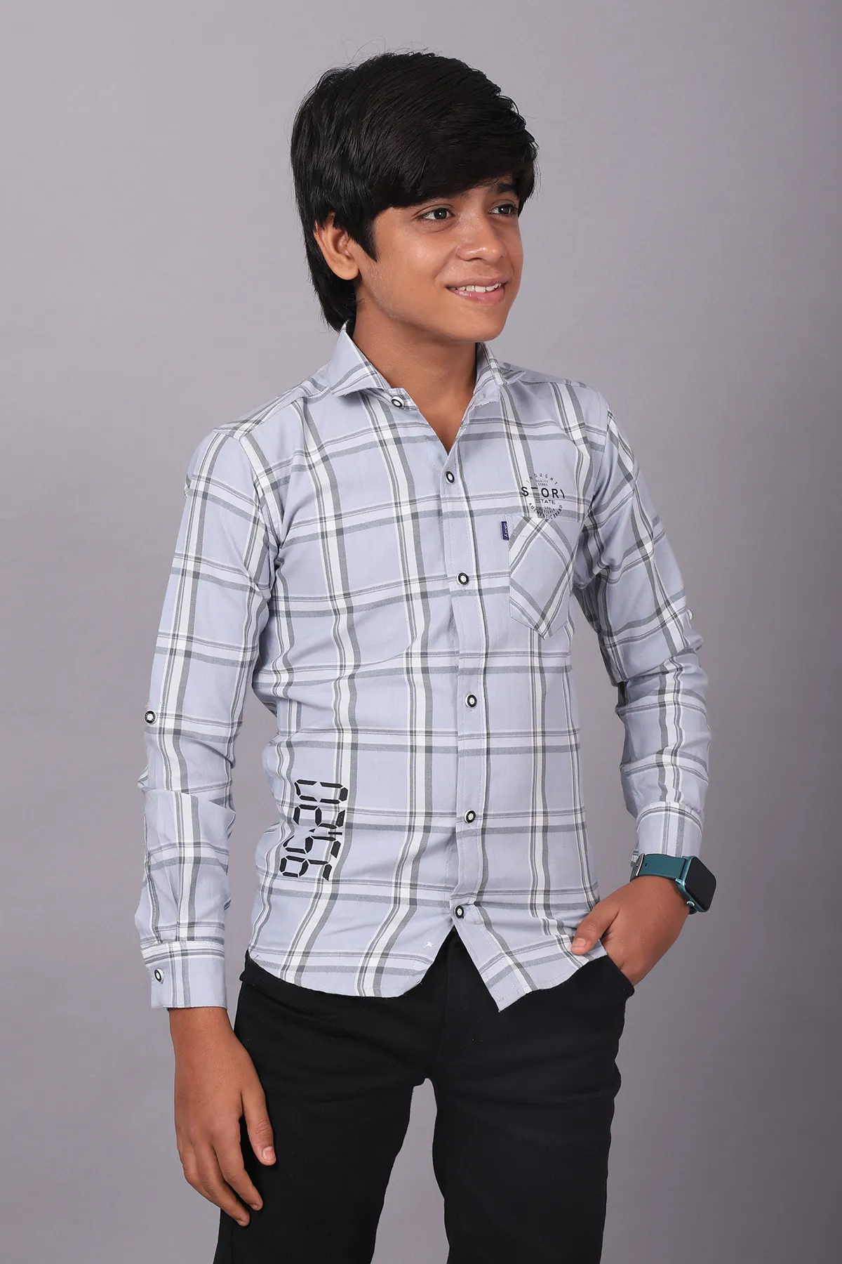 Boy's Checkered Casual Shirt 