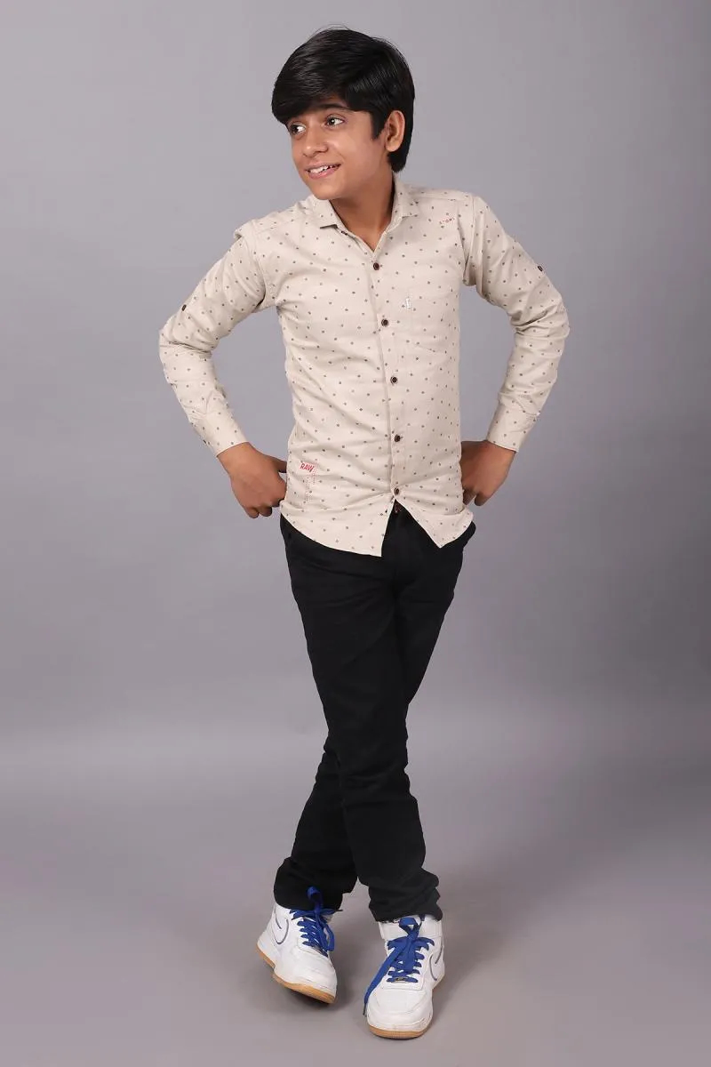 Cotton Printed Shirt for Boy