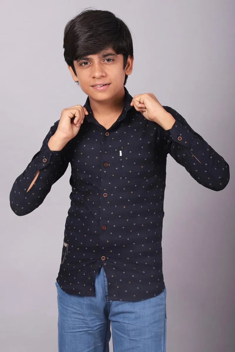 Cotton Printed Shirt for Boy