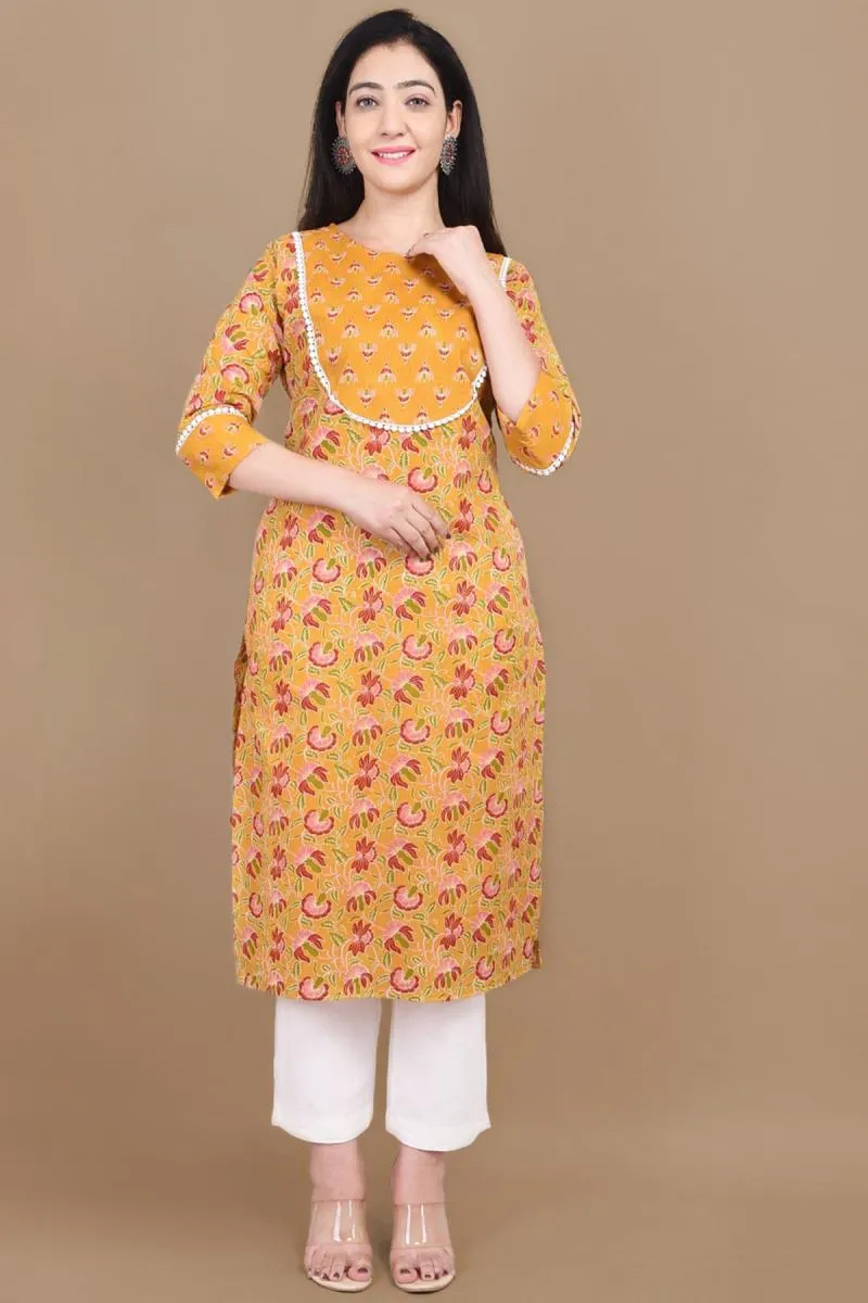 Cotton Printed Kurti for Women