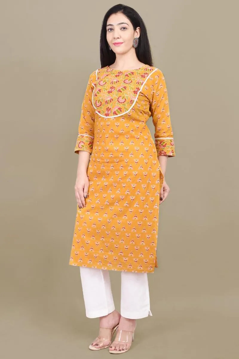 Cotton Printed Kurti for Women