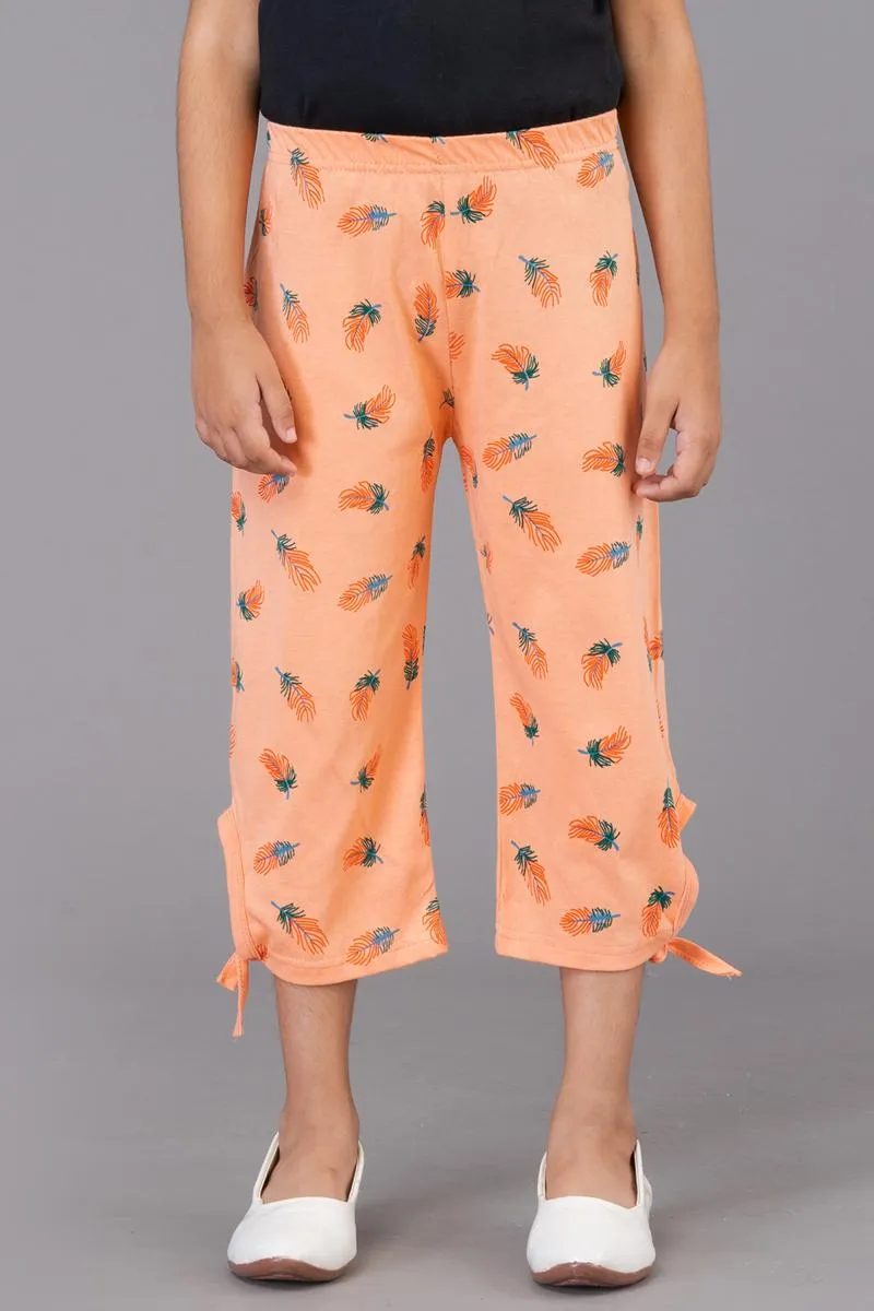 Girl's Cotton Printed Capri (3 - 9 Yrs)