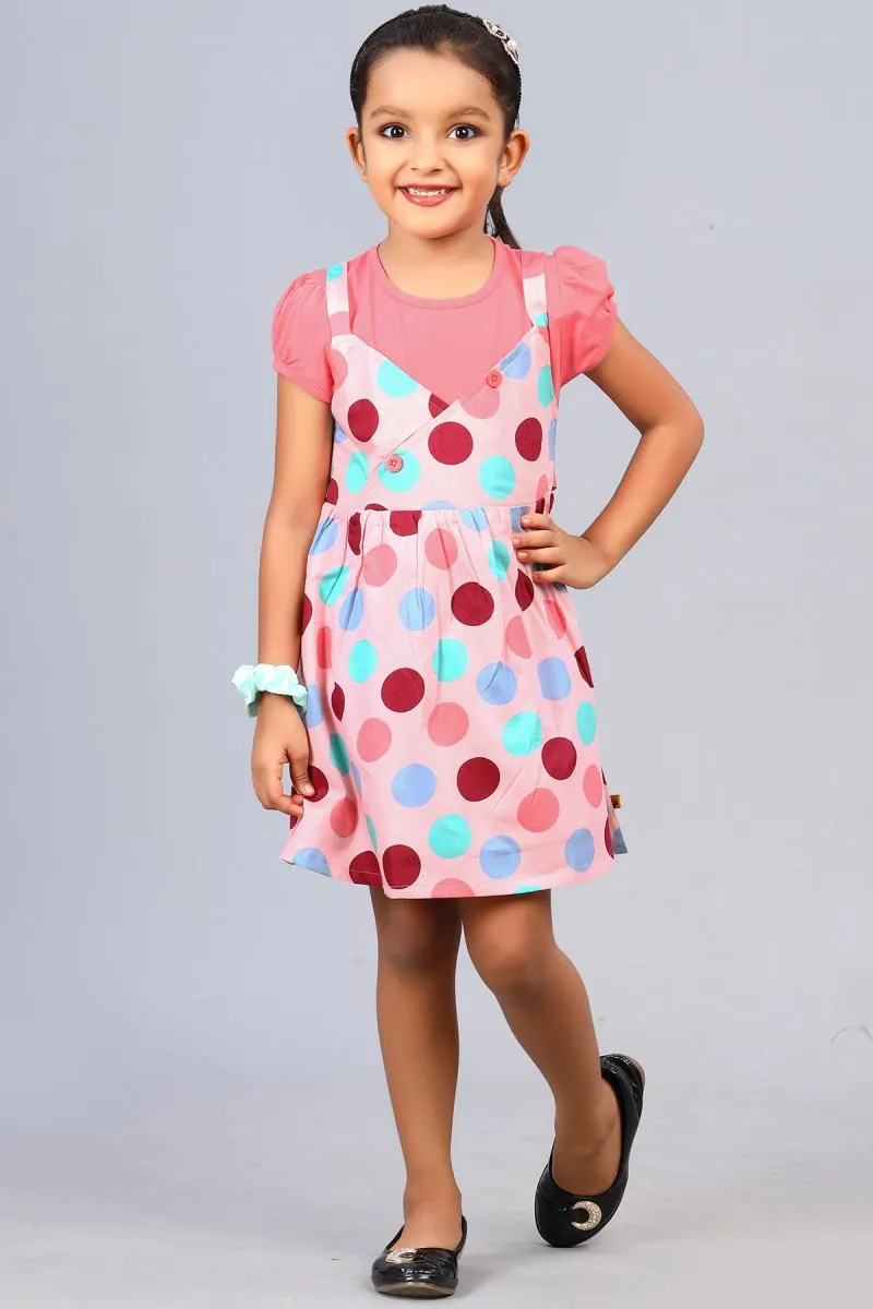 Girl's Pure Cotton Polka Dot Balloon Dress (5 - 8 Years)
