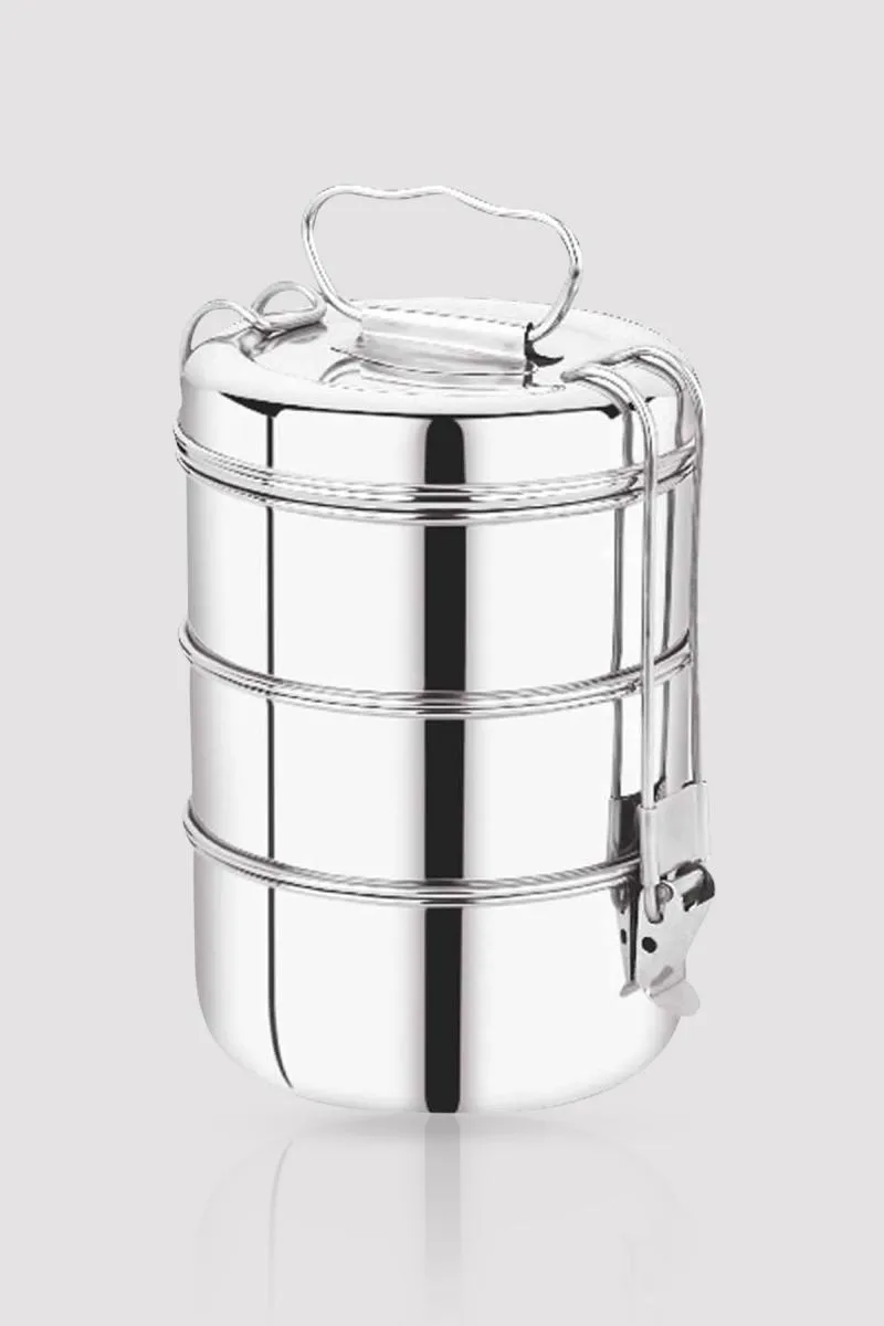 PddFalcon Stainless Steel 3 Tier Lunch Box - 1250 ml