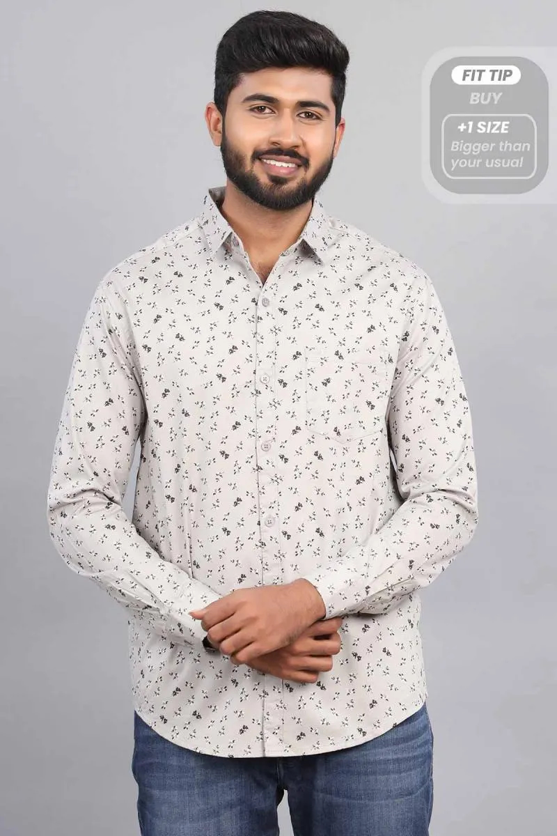 Cotton Printed Casual Shirt for Men