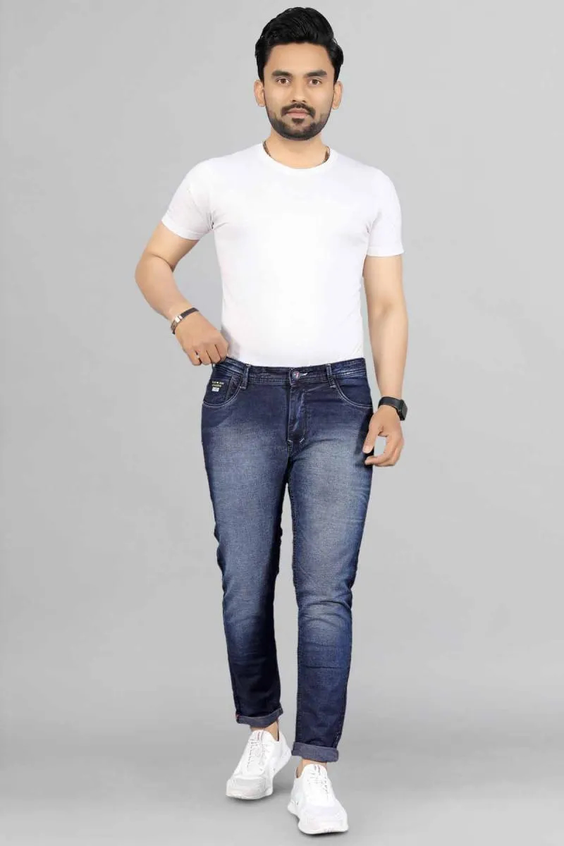 Denim Mid-Rise Regular Fit Jeans for Men