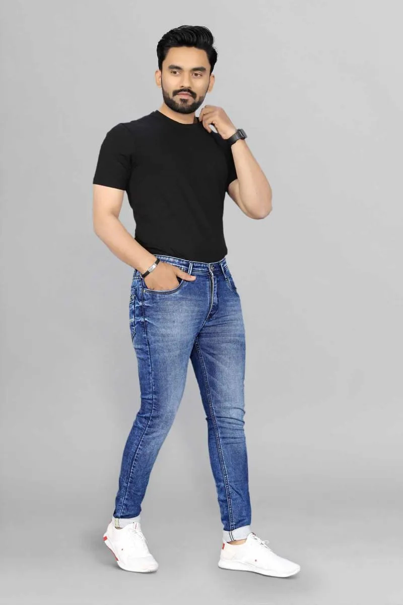 Denim Regular Fit Casual Jeans for Men