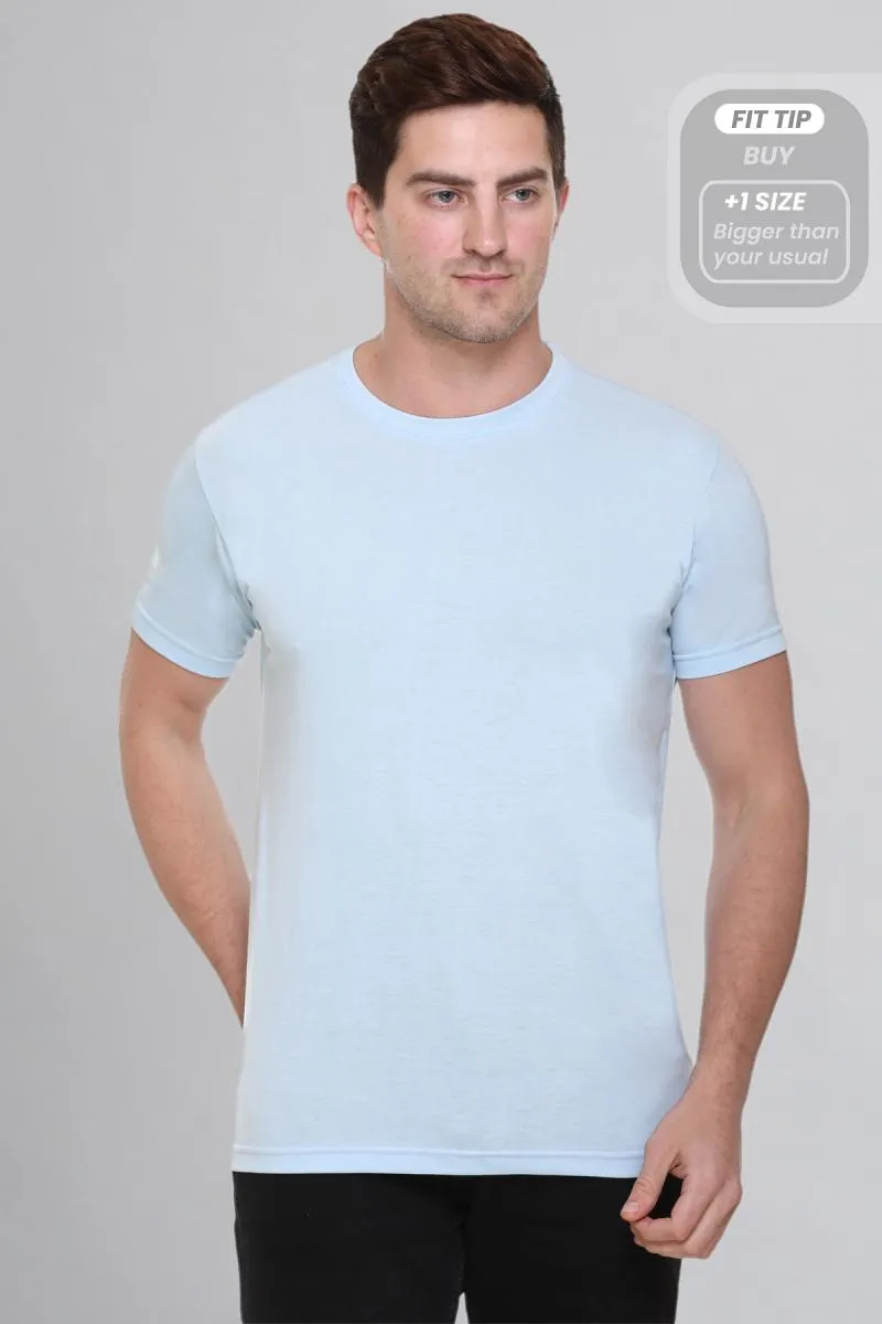 Cotton Blend Slim Fit T-shirt for Men