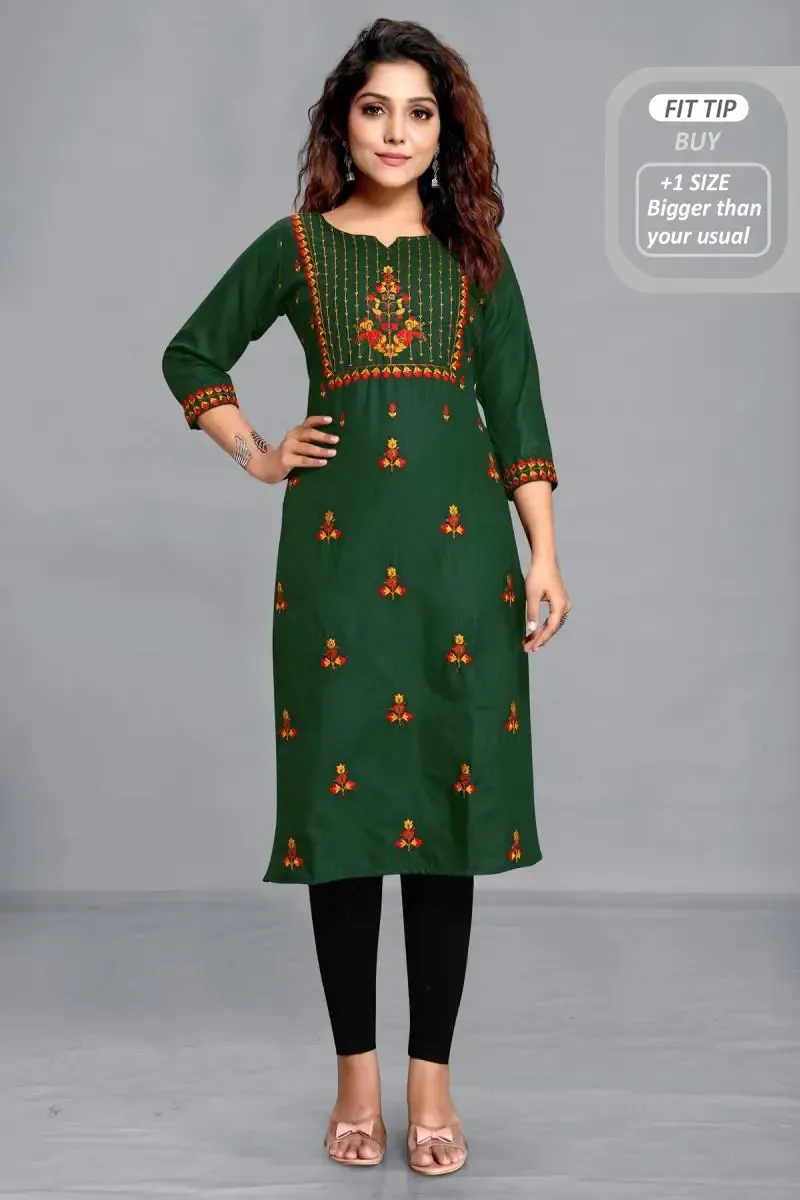 Cotton Blend Printed Kurti for Women