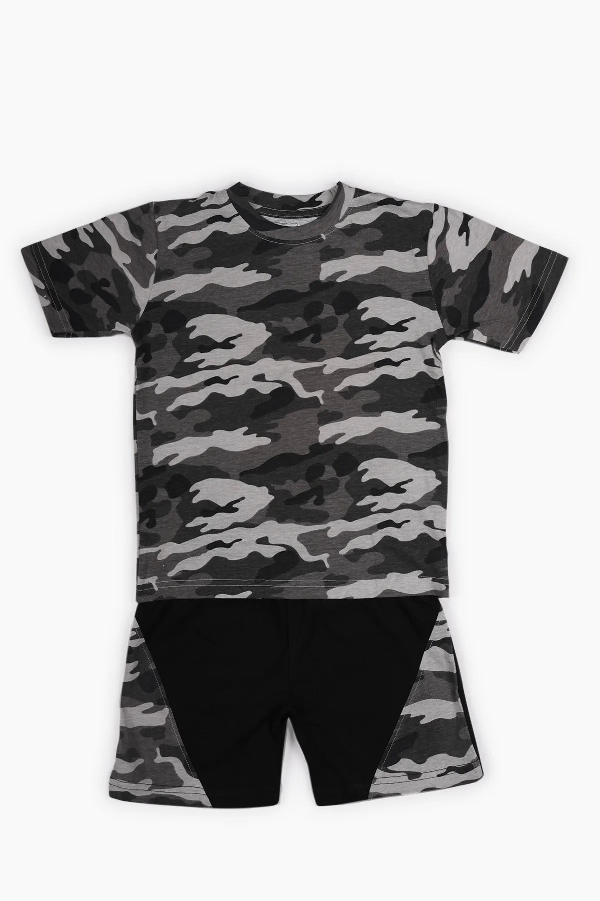 Printed T-shirt with Shorts Set for Boy (2-Pcs Set)