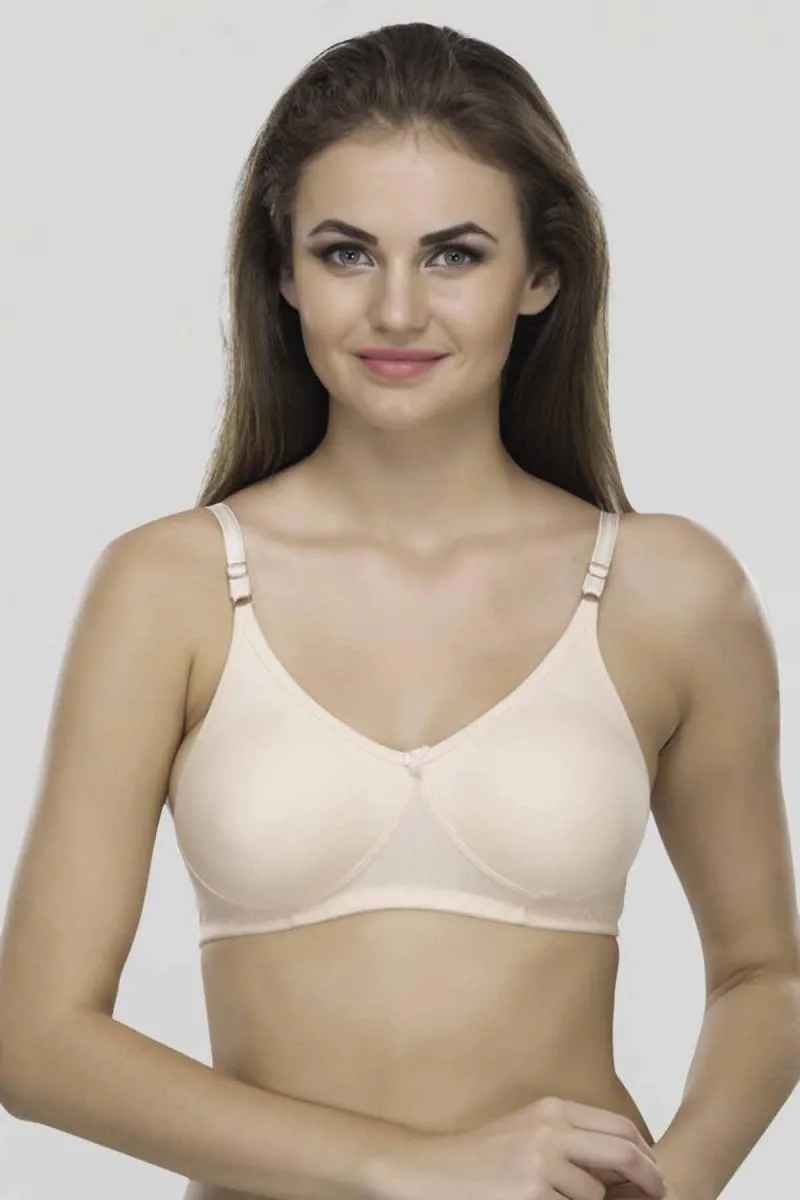 Cotton Blend Non Padded T-Shirt Bra for Women