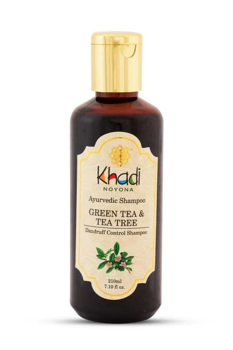 Noyona Khadi Ayurvedic Green Tea And Tea Tree Dandruff Control Shampoo - 210ml