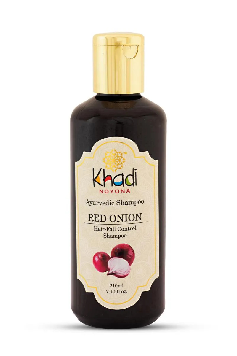 Noyona Khadi Ayurvedic Red Onion Hair-Fall Control Shampoo - 210ml