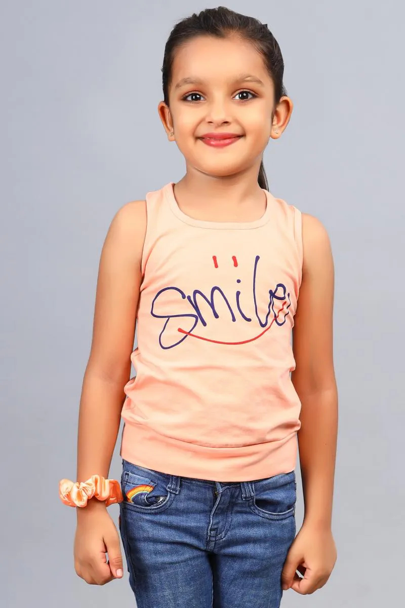 Cotton Blend Printed T-shirt for Girl (3 - 12 Yrs)