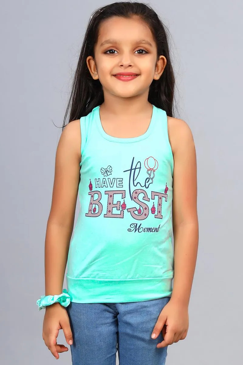 Cotton Blend Printed T-shirt for Girl (3 - 12 Yrs)