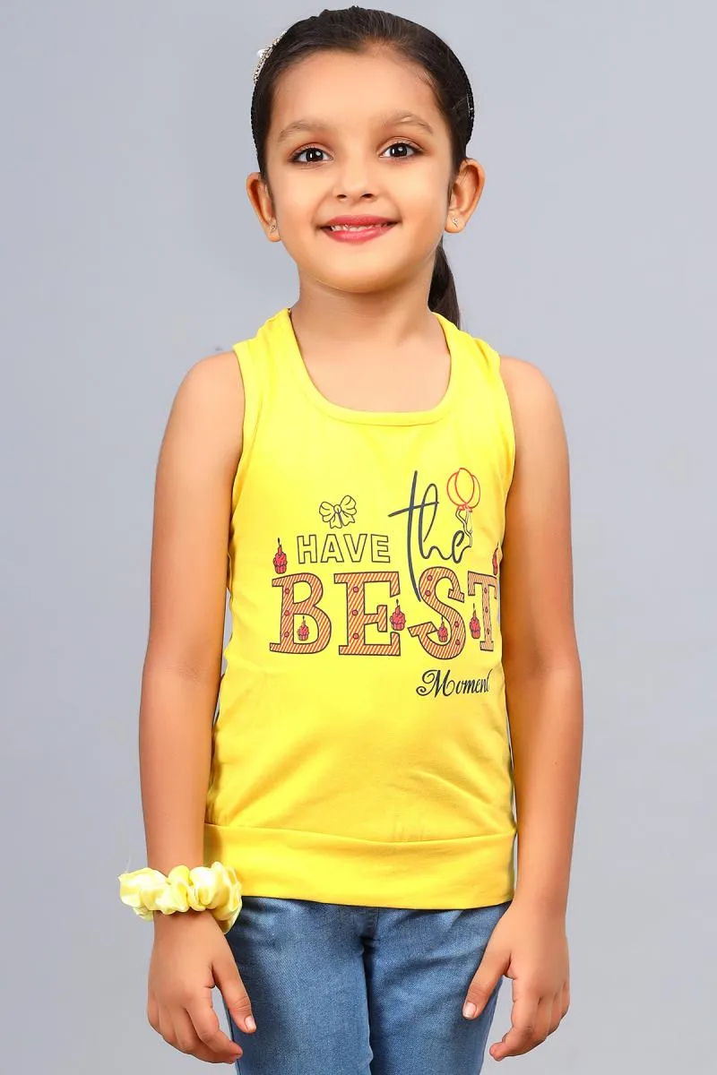 Cotton Blend Printed T-shirt for Girl (3 - 12 Yrs)