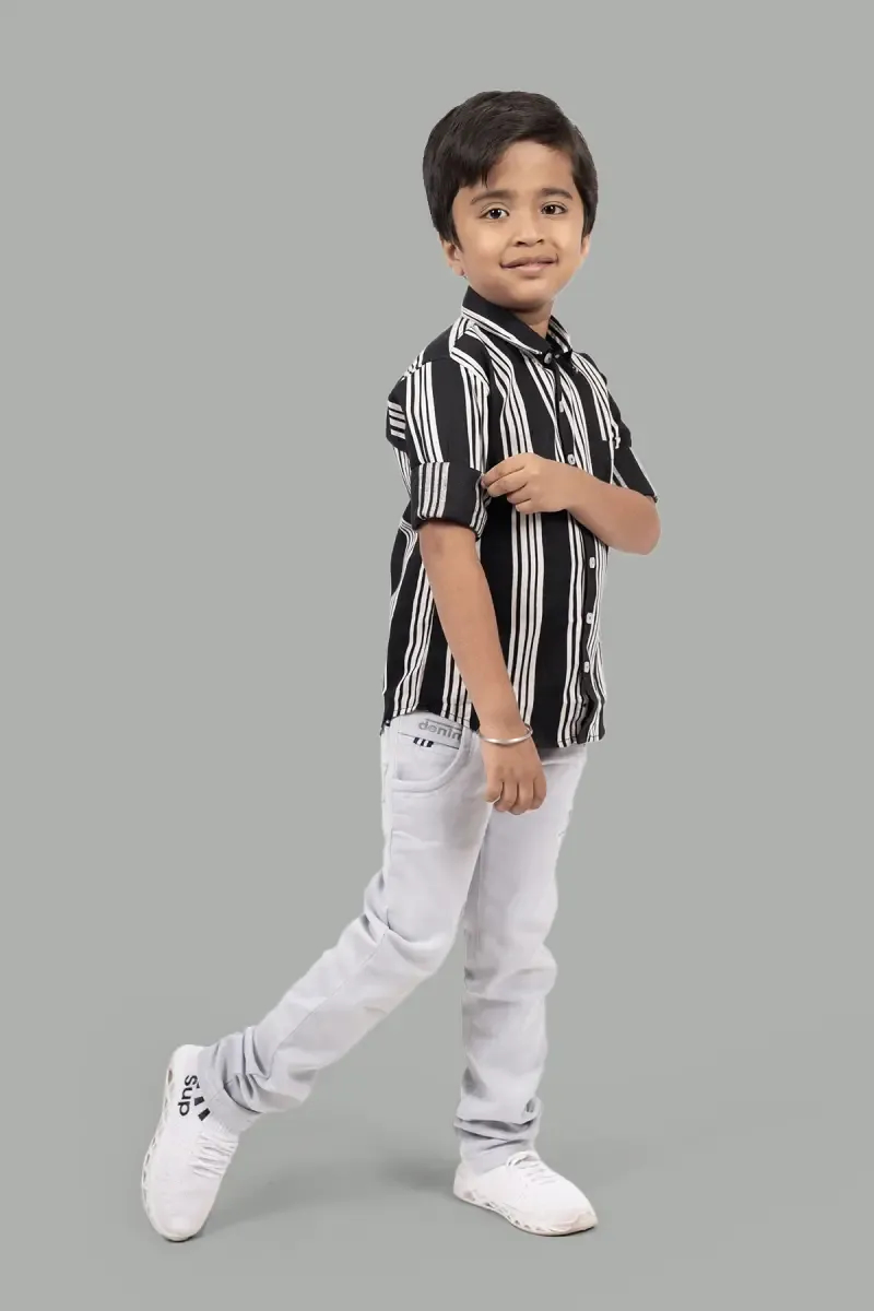 Boy's Striped Cotton Shirt
