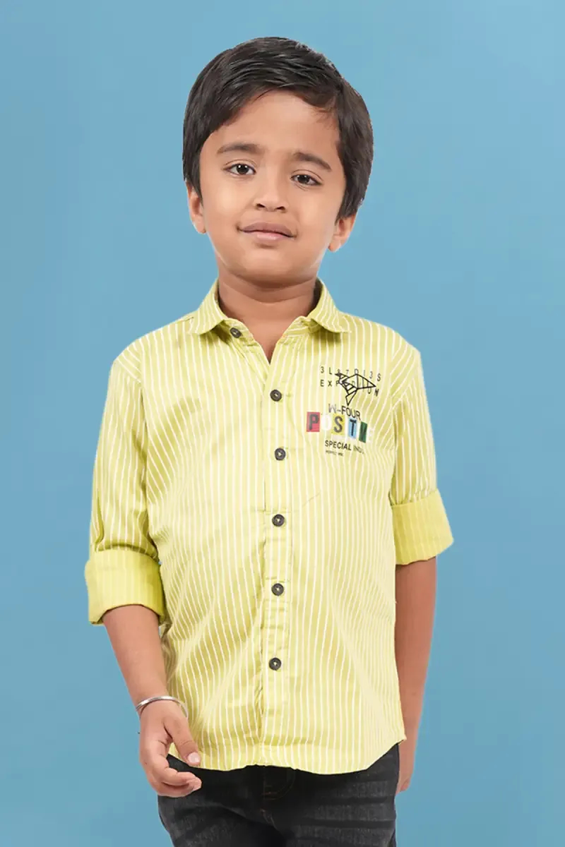 Cotton Striped Shirt for Boy