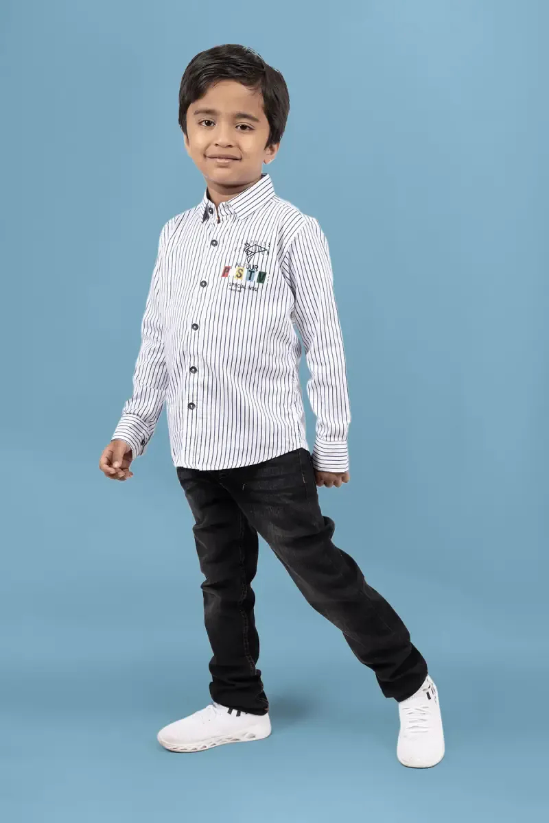 Cotton Striped Shirt for Boy
