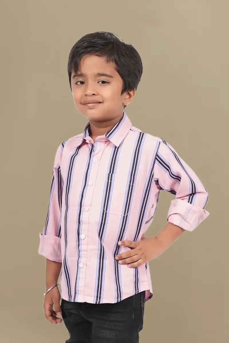 Boy's Striped Casual Shirt