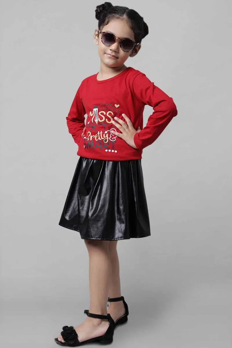 Cotton Blend Printed T-Shirt for Girl (2 - 10 Yrs)