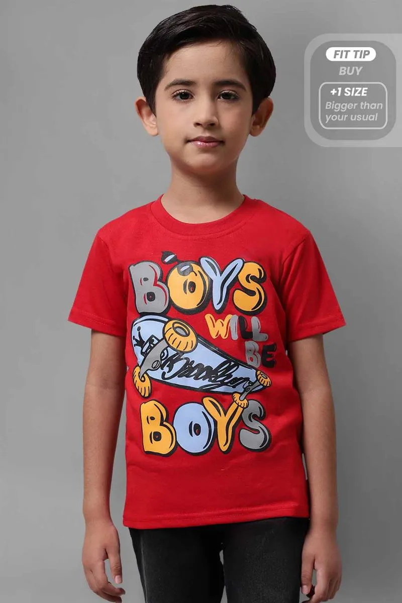 Graphic Print T-shirt for Boy