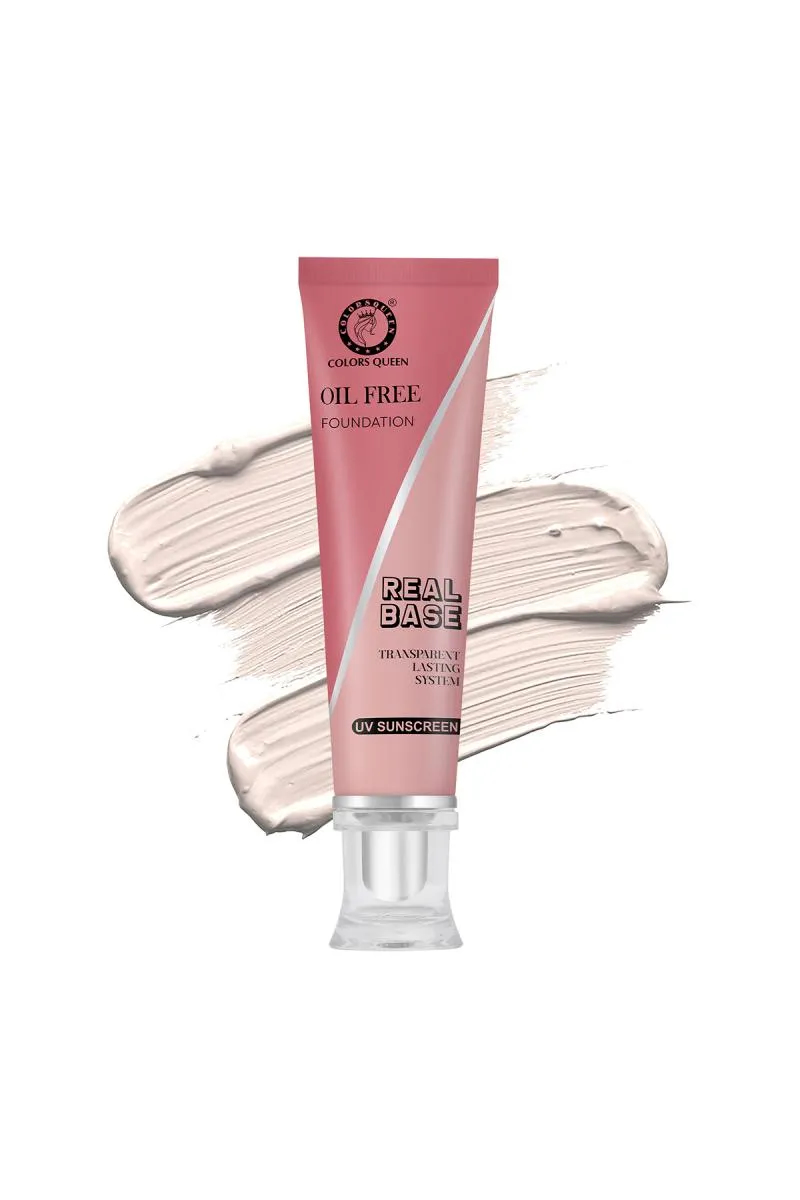 Colours Queen Oil Free Real Base Long Lasting Matte Finish Liquid Foundation
