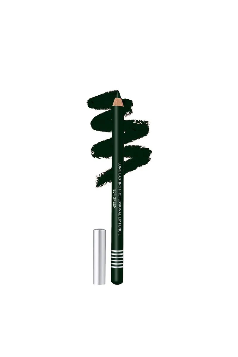Colors Queen Non Transfer Lip Liner Pencil (Green) - Pack of 1