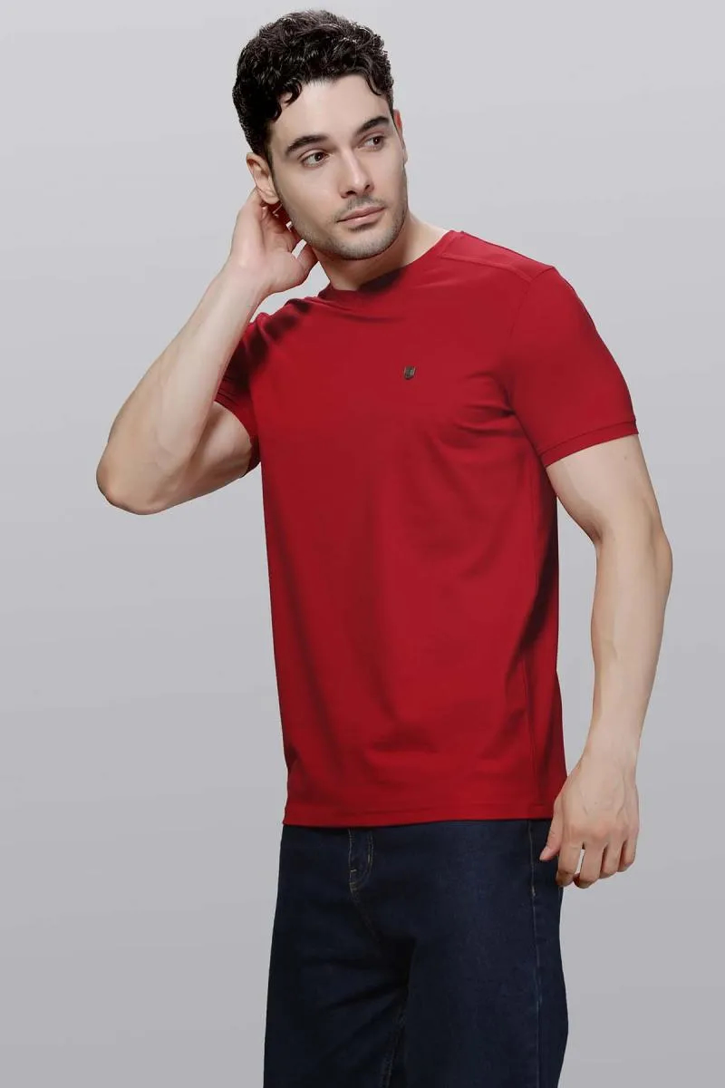 Cotton Blend V-Neck T-shirt for Men