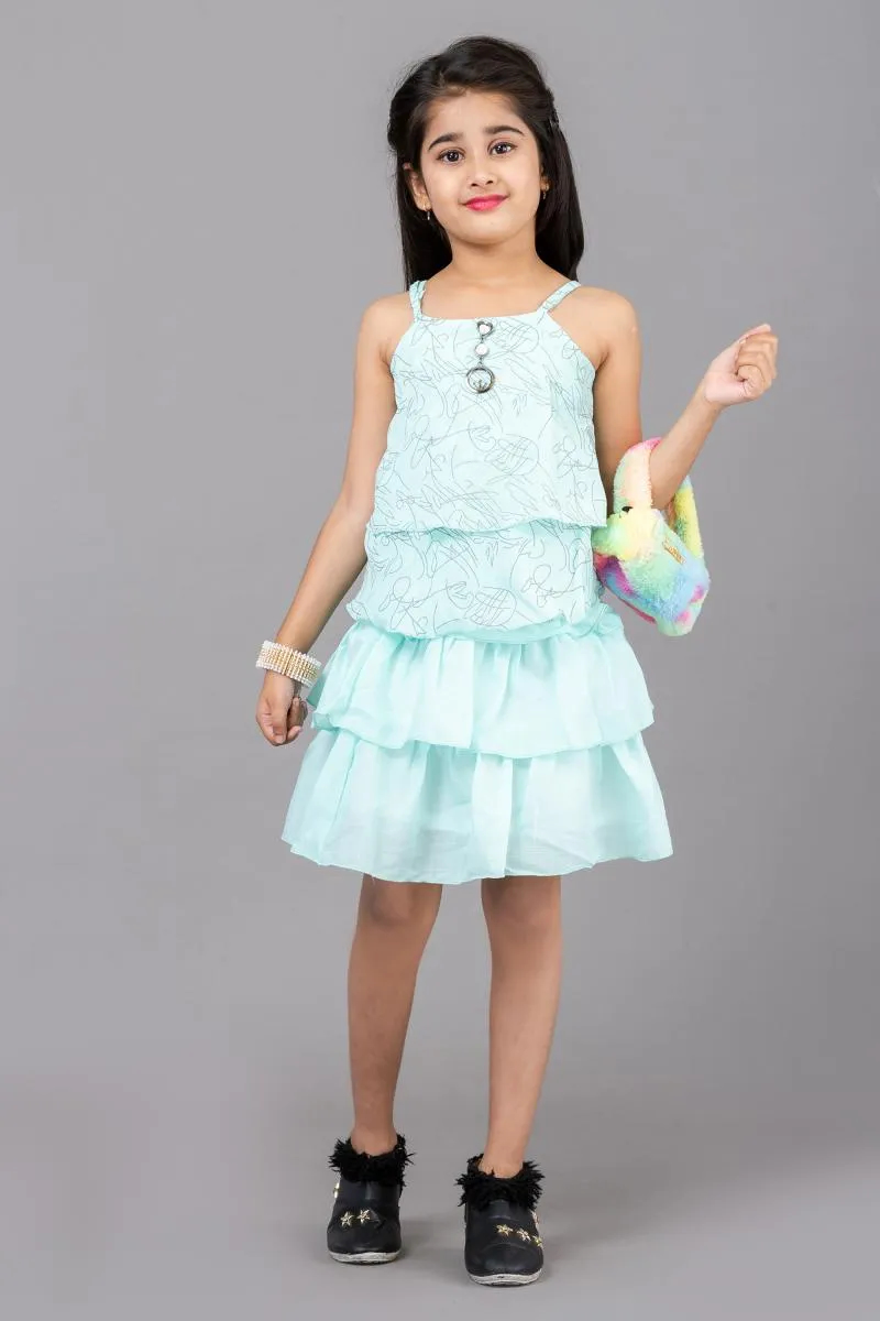 Girl's Cotton Blend Printed Clothing Set (3 - 13 Yrs)