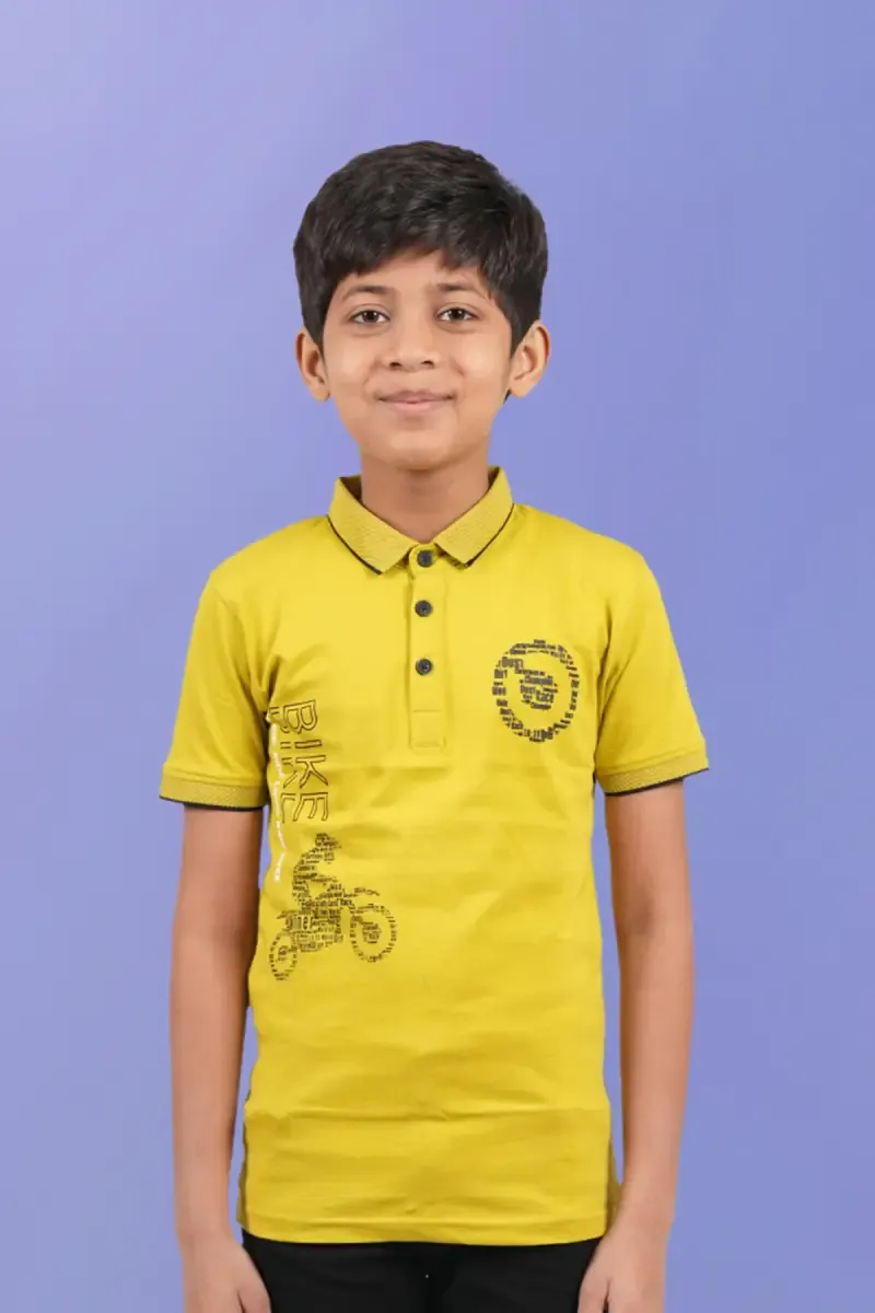 Boy's Graphic Print Cotton T-shirt  