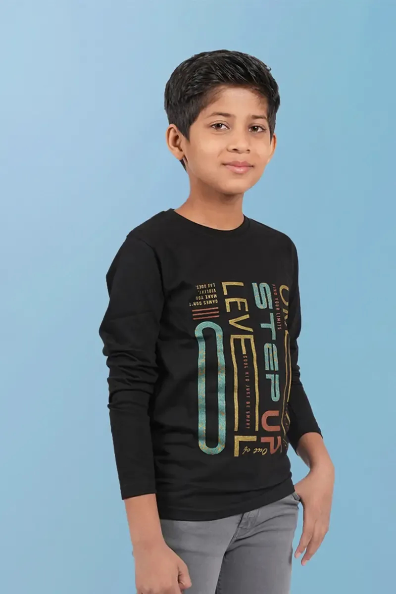 Boy's Cotton Printed T-shirt