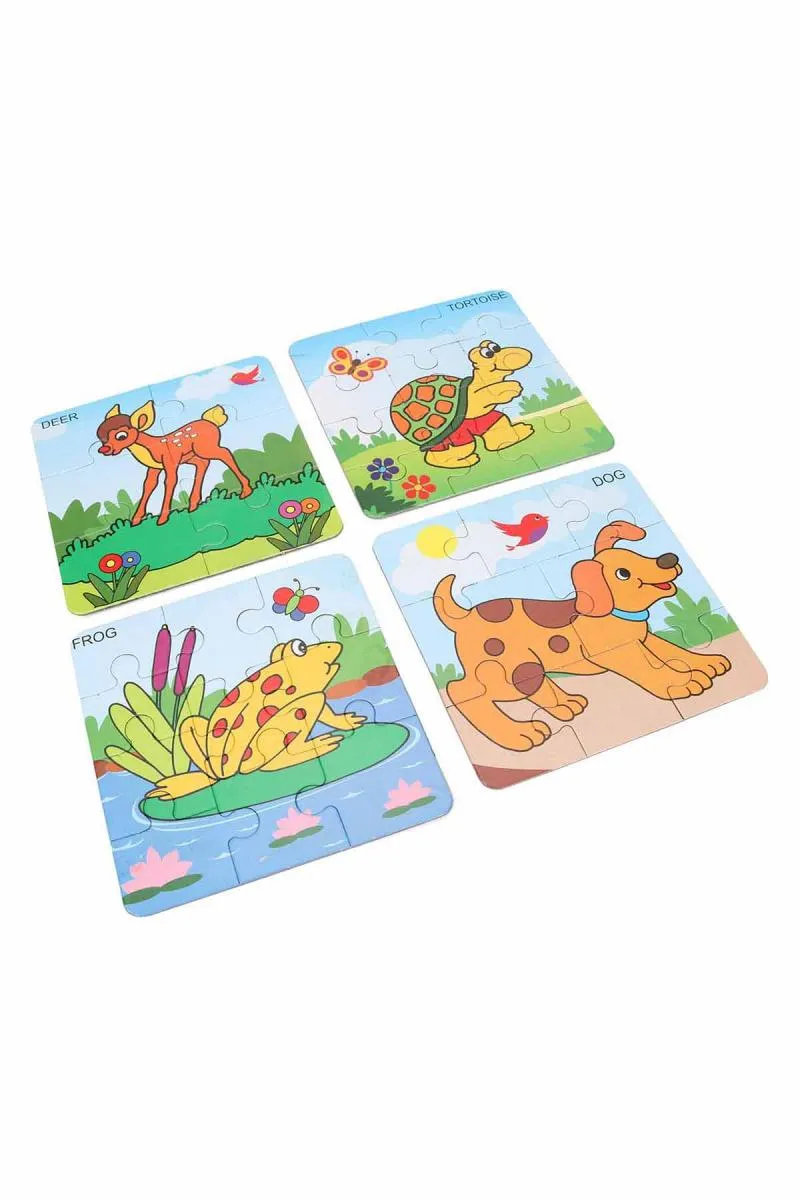 Cartoon Jigsaw Puzzles - set of 4 