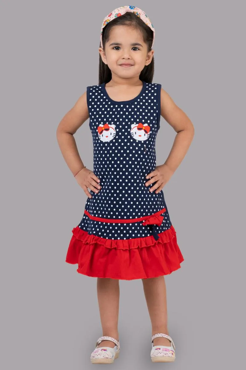 Girl's Pure Cotton Printed Dress (3 - 9 Yrs)