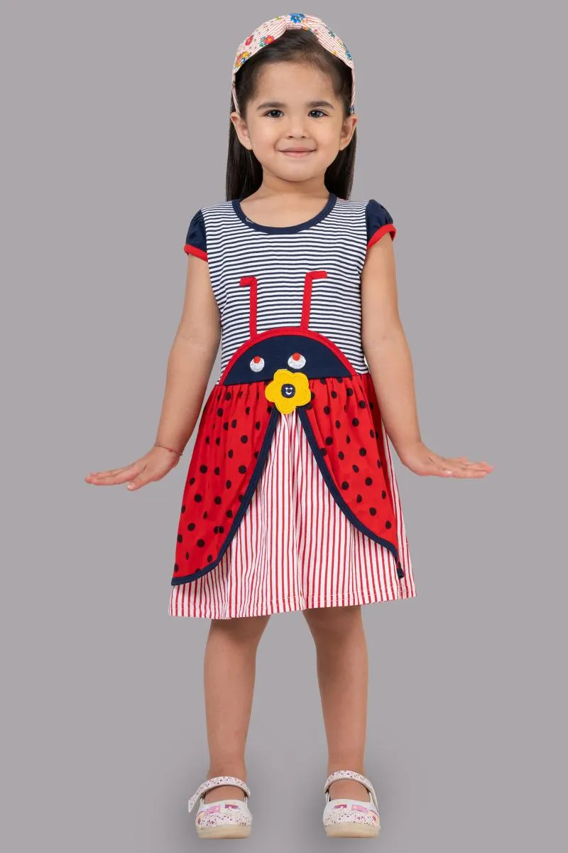 Girl's Pure Cotton Printed Dress (3 - 9 Yrs)