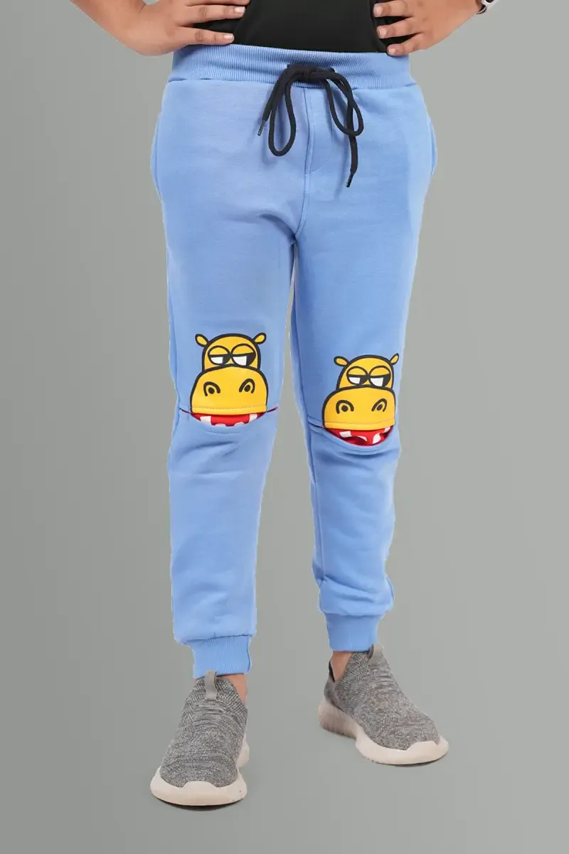 Boy's Printed Cotton Track Pant