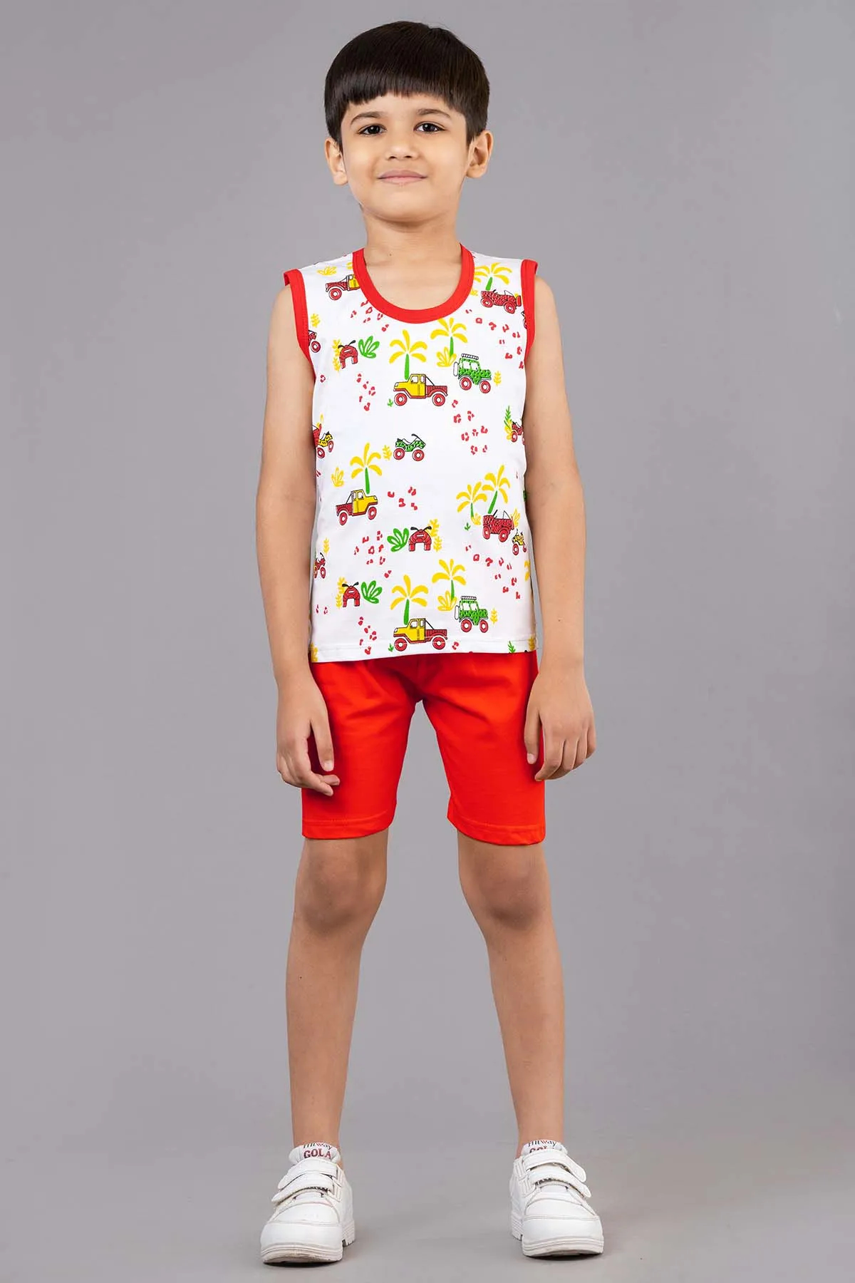 Printed T-shirt with Shorts Set for Boy (2-Pcs Set)