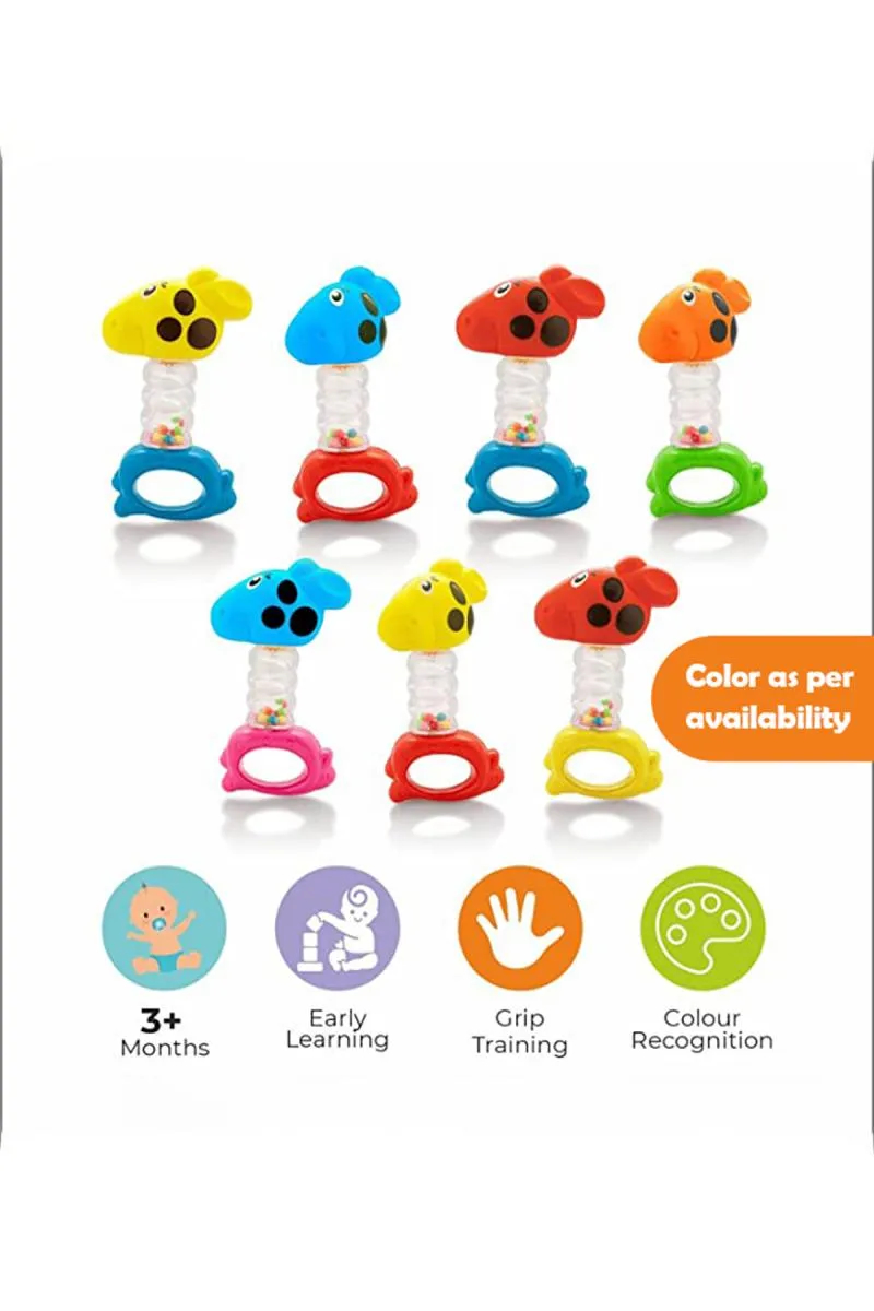 Chubby Cheeks Rollie Rattle For Kids (Multicolor) - Pack of 1