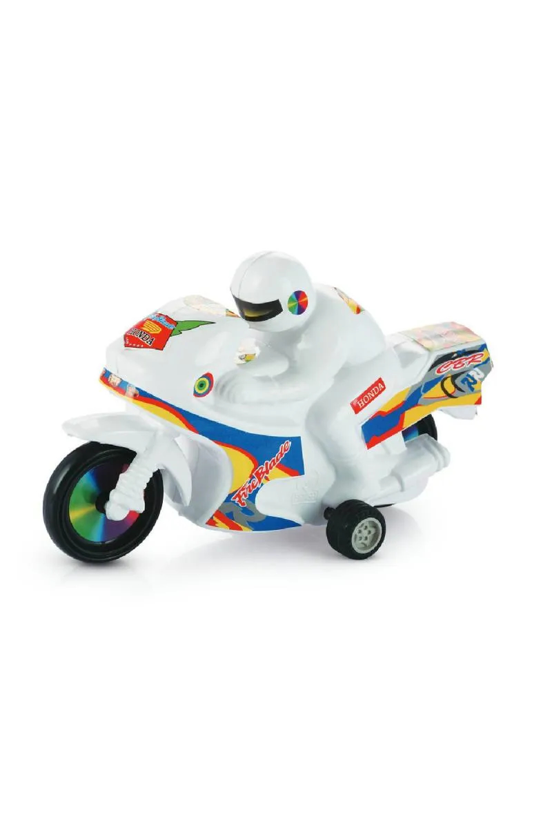 Kawasaki Pull-Back Bike Toy - Yellow