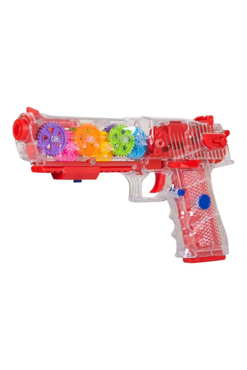 Toyshine Concept Musical and 3D Lights Transparent Gun (Multicolor, Pack of 1)