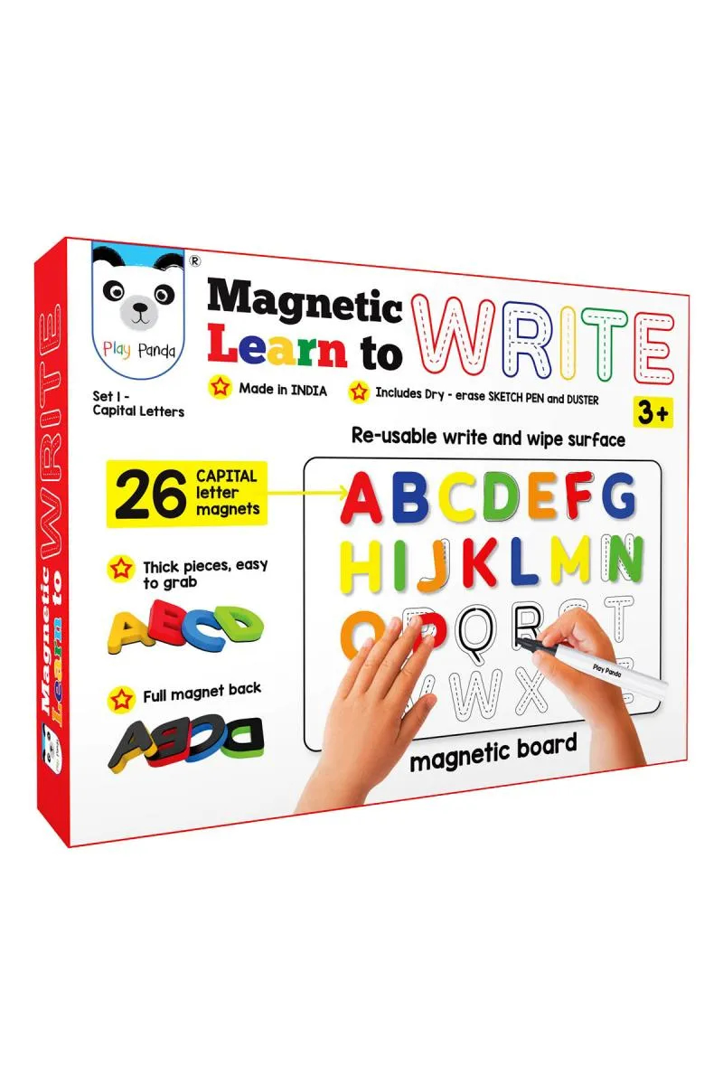 Play Panda Magnetic Learn to Write Puzzle for Kids - 26 Pieces