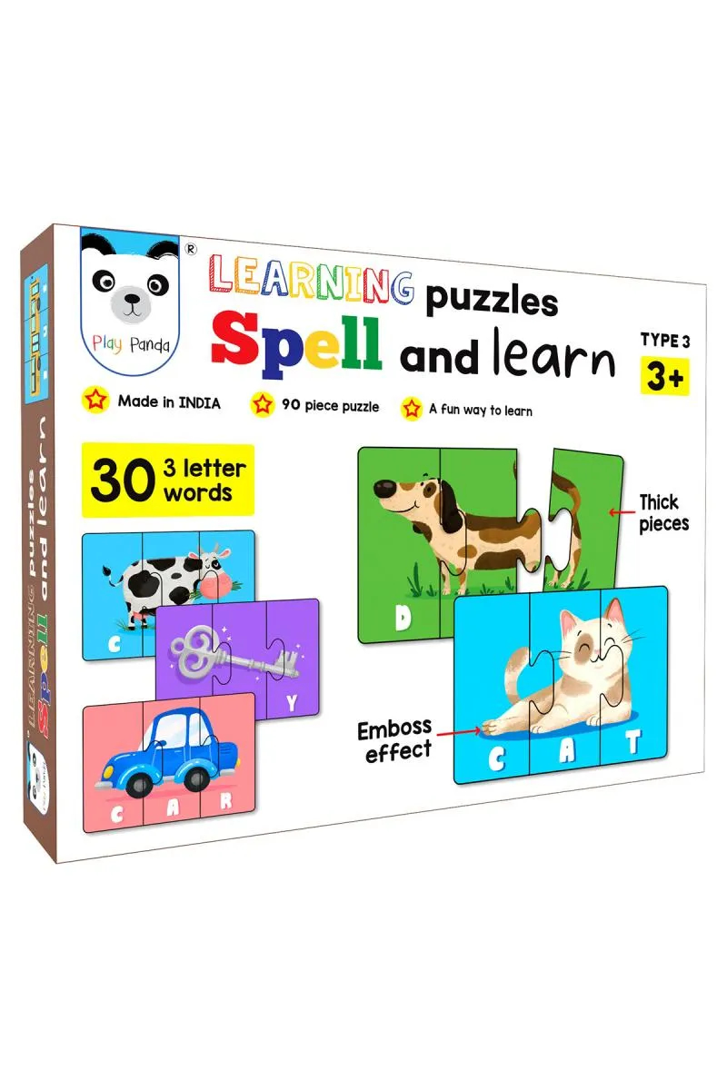 Spell and Learn Learning 3 letter words Puzzles - 90 Pieces