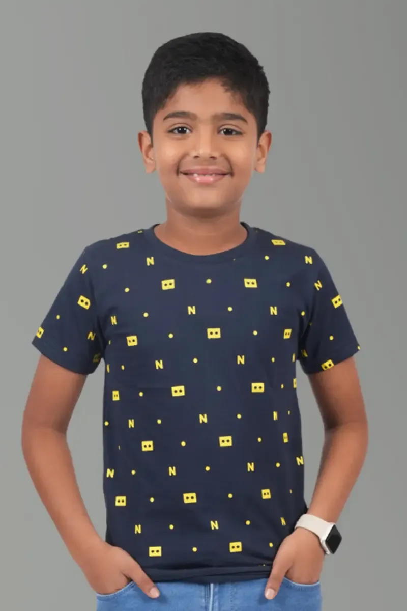 Boy's Conversational Print T-shirt 