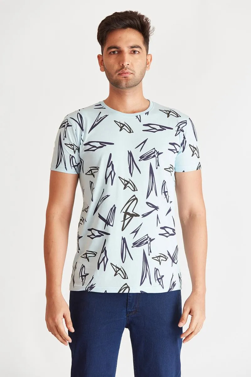Men's Cotton Conversational Print T-shirt